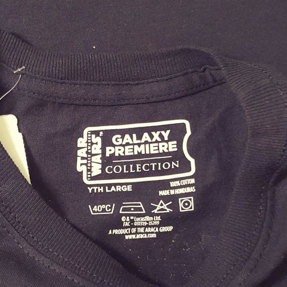Brand New Unisex  STAR WARS Galaxy Premiere T-Shirts Size YTH L Black - Picture 3 of 4